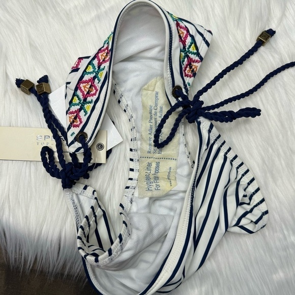 NWT Sperry Top Sider Embroidered String Bikini Bottom XS - Picture 8 of 9